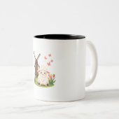 Windmühlenwiese Schafe Zweifarbige Tasse (VorderseiteRechts)