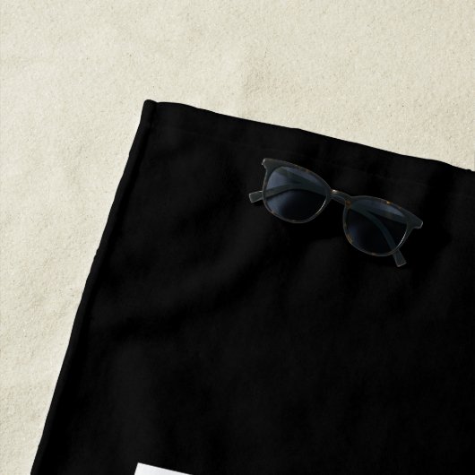 Window Cat Silhouette Strandtuch (Beispiel)