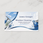 Window Cleaning Business Card Visitenkarte (Vorderseite)