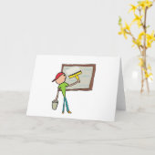 Window Cleaning Karte (Gelbe Blume)