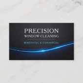 Window Cleaning QR Code Professional Visitenkarte (Vorderseite)