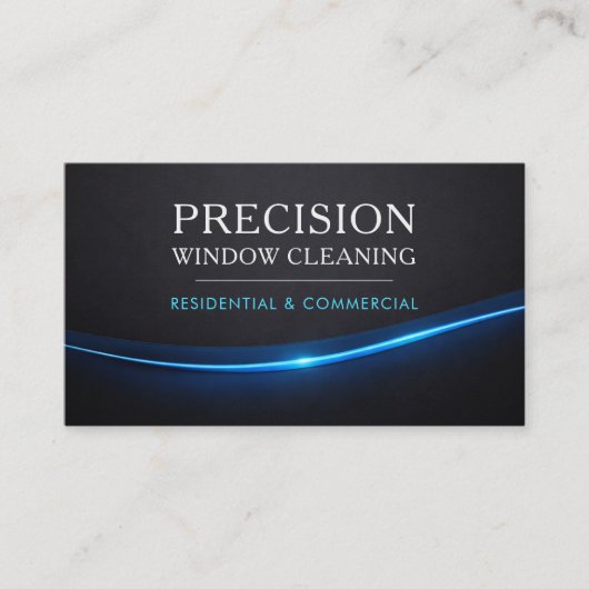 Window Cleaning QR Code Professional Visitenkarte (Vorderseite)