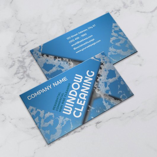 Window cleaning service  visitenkarte