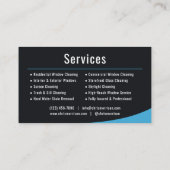 Window Cleaning Service  Visitenkarte (Rückseite)