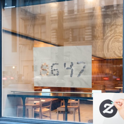 Window Cling Fensteraufkleber (Café-Fenster)