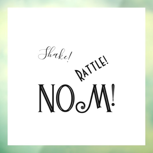 Window Cling Fensteraufkleber (Blatt 3)