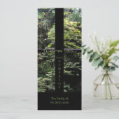 Window Cross on Nature Garden Beileid Vielen Dank  Einladung (Stehend Vorderseite)