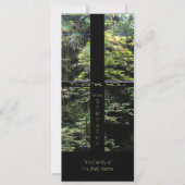 Window Cross on Nature Garden Beileid Vielen Dank  Einladung (Vorderseite)