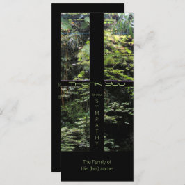 Window Cross on Nature Garden Beileid Vielen Dank  Einladung