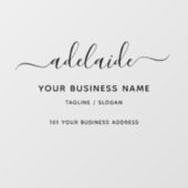 Window Decal Clings Business Zuhause Script Name-Z Fensteraufkleber (Blatt)