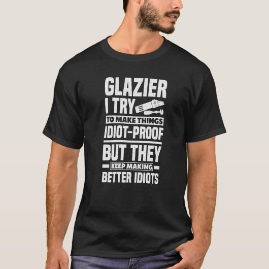 Window Fitter Glazier Angebot T-Shirt (Vorderseite)