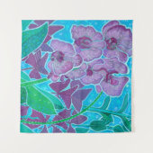 Window Garden Orchid Blume Florenz Wandteppich (Vorderseite (Horizontal))