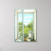 "Window Garden View" Canvas Print Leinwanddruck (Vorderseite)