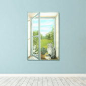 "Window Garden View" Canvas Print Leinwanddruck (Insitu (Holzboden))