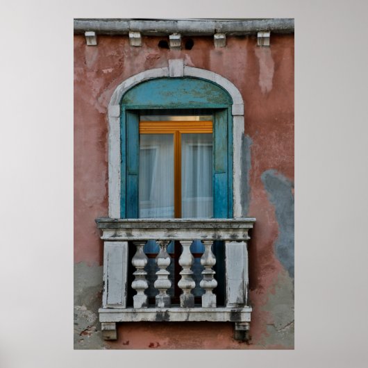 Window In Venice Poster (Vorne)