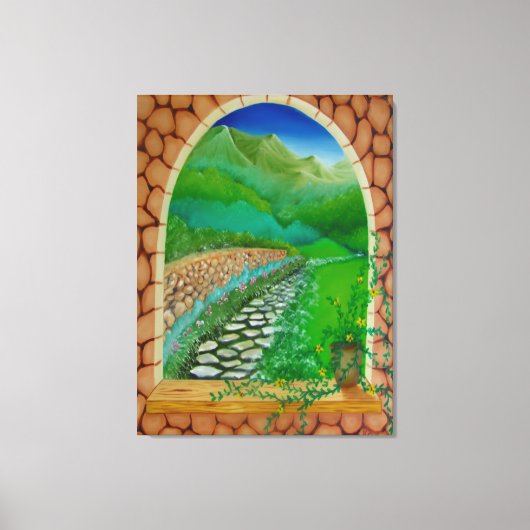 Window Leinwanddruck (Vorderseite)