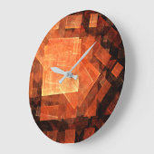 Window light Abstract Art Round Große Wanduhr (Winkel)