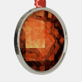 Window light Abstract Art Round Silbernes Ornament (Rechts)