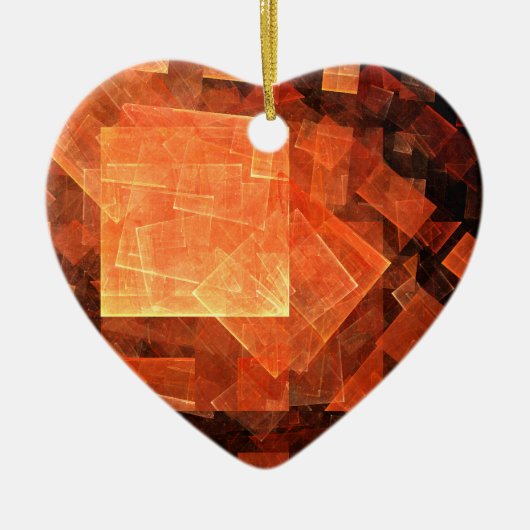 Window Light Abstrakt Art Heart Ornament (Vorne)