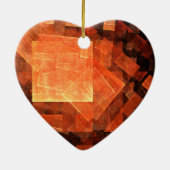 Window Light Abstrakt Art Heart Ornament (Hinten)
