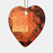 Window Light Abstrakt Art Heart Ornament (Links)