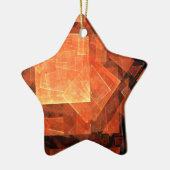 Window Light Abstrakt Art Star Keramikornament (Links)