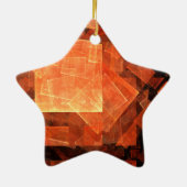 Window Light Abstrakt Art Star Keramikornament (Hinten)