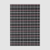 Window Pane Print in Black and White with Pink Seidenpapier (Vorderseite)