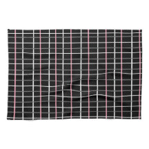 Window Pane Print in Schwarz/Weiß mit Rosa