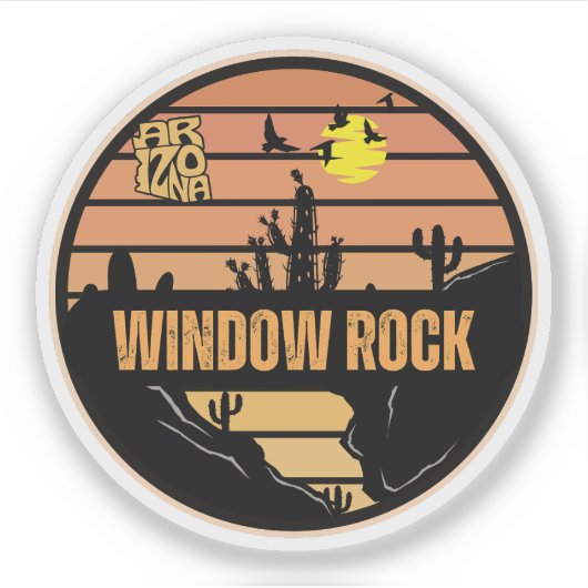 Window Rock, Arizona Aufkleber (Vorderseite)