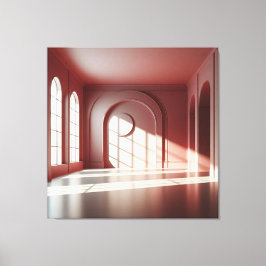 Window Room with Shadow Structure Leinwanddruck