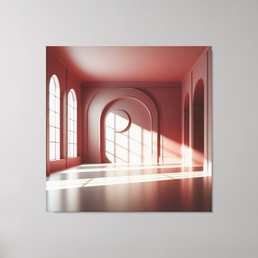 Window Room with Shadow Structure Leinwanddruck (Vorderseite)