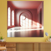 Window Room with Shadow Structure Leinwanddruck (Insitu (Wohnzimmer))