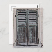 Window shutter postkarte (Vorne/Hinten)