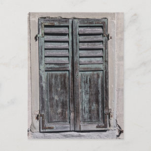 Window shutter postkarte
