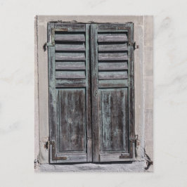 Window shutter postkarte
