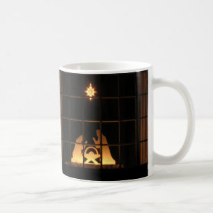 Window Silhouette Krippe Frohe Weihnachts-Tasse Kaffeetasse