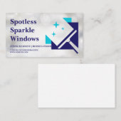 Window Squeegee Sparkle Clean Visitenkarte (Vorne/Hinten)