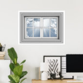 Window View Poster Guten Morgen (Heimbüro)