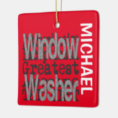 Window Washer Extraordinaire CUSTOM Keramikornament (Links)