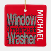 Window Washer Extraordinaire CUSTOM Keramikornament (Rückseite)