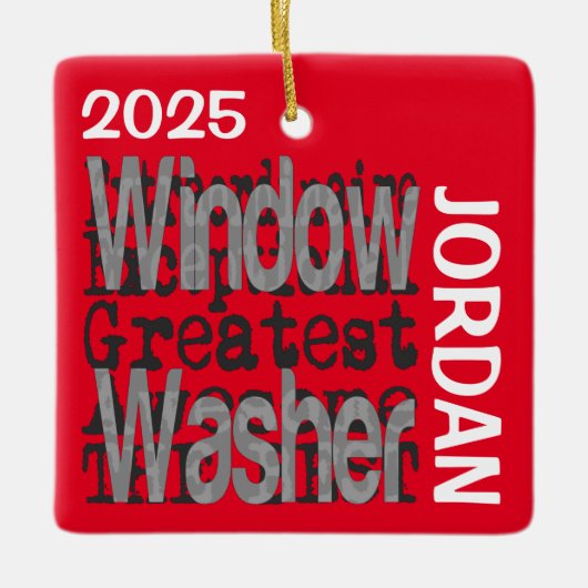Window Washer Extraordinator Keramikornament (Vorderseite)