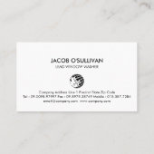 Window Washer House Cleaning  Visitenkarte (Rückseite)