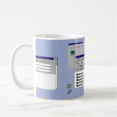 Windows 95 Computer-Thema Alles Gute zum Geburtsta Kaffeetasse (Links)