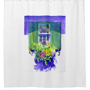 Windows-Aquarell Duschvorhang