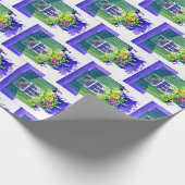Windows-Aquarell Geschenkpapier (Ecke)