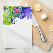 Windows-Aquarell Geschirrtuch (Viertel Falte)