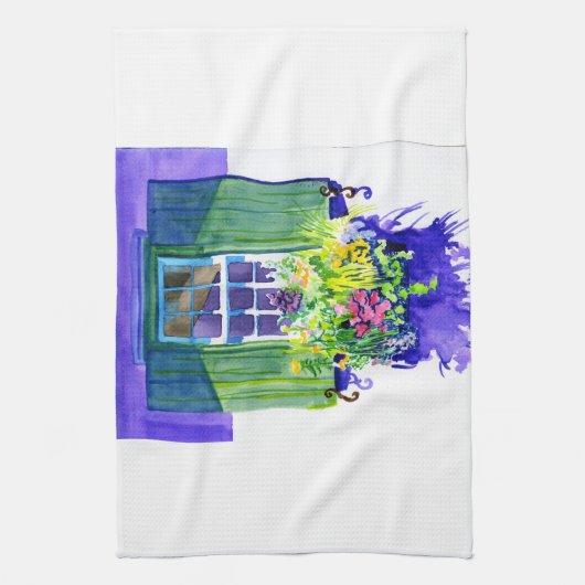 Windows-Aquarell Geschirrtuch (Vertikal)