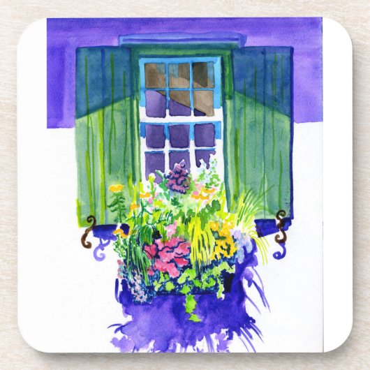 Windows-Aquarell Getränkeuntersetzer (Vorderseite)