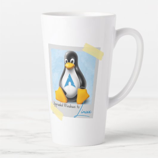 Windows Arch Linux Tux aktualisiert Milchtasse (Rechts)